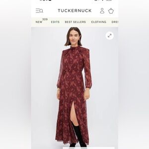 Tuckernuck Burgundy Dress NWT size Large
